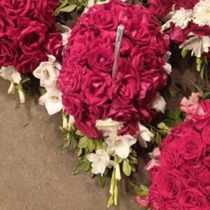 Rose Spheres/Bouquets (Table Basket)